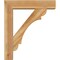 Ekena Millwork Olympic Block Rough Sawn Bracket w/ Offset Brace, Western Red Cedar, 6"W x 24"D x 28"H BKT0604X24X28OLY05RWR - alternate 4